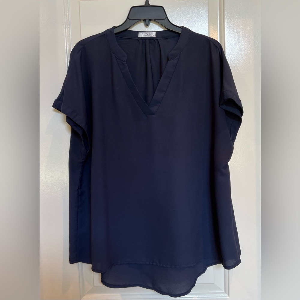 SoTeer XL Navy Blue Women’s Blouse